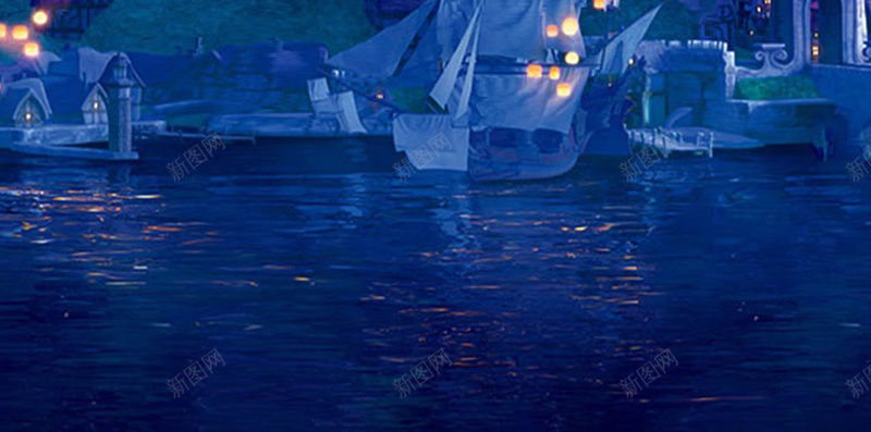 城堡天灯插画H5背景jpg设计背景_88icon https://88icon.com 城堡 插画 背景 卡通 童趣 天灯 H5 手绘