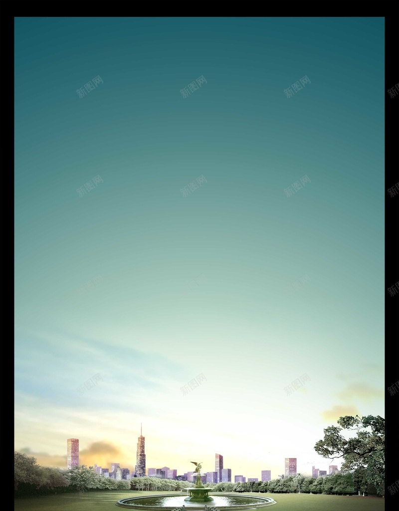 墨绿色渐变欧式房地产背景psd设计背景_88icon https://88icon.com 墨绿色 房地产 欧式 渐变 简约 草地 建筑 景观 扁平 几何