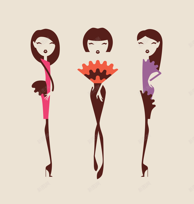 可爱卡通简笔画美女jpg设计背景_88icon https://88icon.com 可爱 卡通 简笔画 美女