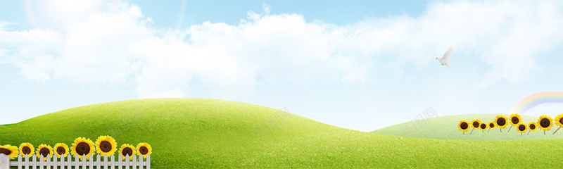 校园展板背景banner图psd设计背景_88icon https://88icon.com 校园 素材 色彩 菊花 风景 海报banner 文艺 小清新 简约