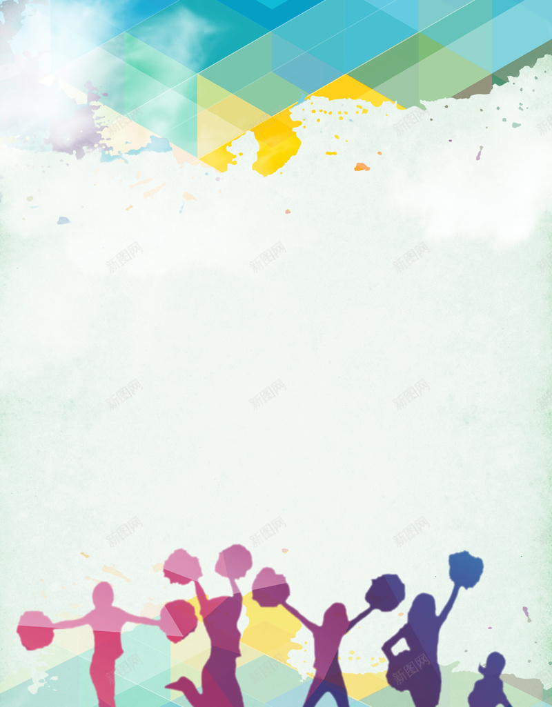 拉拉队宣传海报背景psd设计背景_88icon https://88icon.com 夏季海报 文艺海报 梦幻海报 跳舞海报 大气海报 拉拉队海报 宣传海报 浪漫海报 简约海报