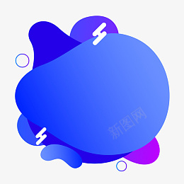 蓝色渐变扁平化不规则形状对话框png免抠素材_88icon https://88icon.com 文案背景 对话框 扁平化 渐变 蓝色