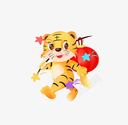 虎福喜庆类元素海报png免抠素材_88icon https://88icon.com 装饰虎 虎年生财 虎福 森林之王