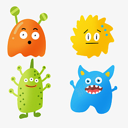 可爱卡通怪物怪兽万圣节png免抠素材_88icon https://88icon.com 可爱 卡通怪物 怪兽万圣节 小怪兽