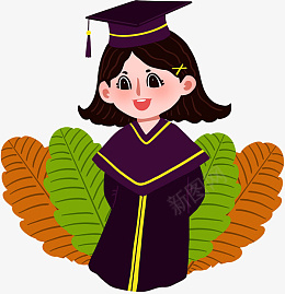 手绘毕业季学士服人物png免抠素材_88icon https://88icon.com 手绘 毕业季 学士服 人物