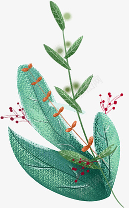 绿色小清新夏天绿植手绘元素插画psd免抠素材_88icon https://88icon.com 绿色 小清新 夏天 绿植 手绘元素 插画