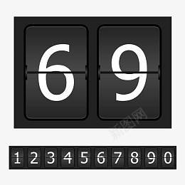 黑色记分板png免抠素材_88icon https://88icon.com 分数 记分 记分板 显示数字