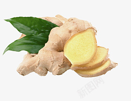 生姜切开高清图png免抠素材_88icon https://88icon.com 姜 调料 生姜 切开