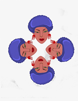 欧美个性人物插画png免抠素材_88icon https://88icon.com 欧美 图案 个性 色彩 碰撞