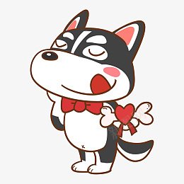 手绘哈士奇狗狗psd免抠素材_88icon https://88icon.com 哈士奇 二哈 狼狗 手绘狗狗