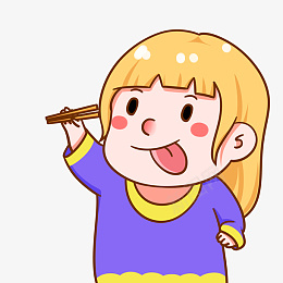 吃货女生开心吃东西png免抠素材_88icon https://88icon.com 暖色系 美少女 吃货 女孩 女生 开心