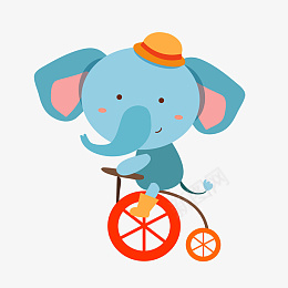 梦幻奇幻杂技表演的大象png免抠素材_88icon https://88icon.com 独轮车大象 马戏团大象 大象卡通 表演杂技 独轮车 马戏团 大象 表演