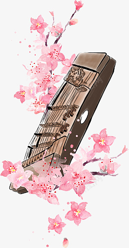 古风手绘乐器插画扬琴png免抠素材_88icon https://88icon.com 古风 手绘 乐器 插画