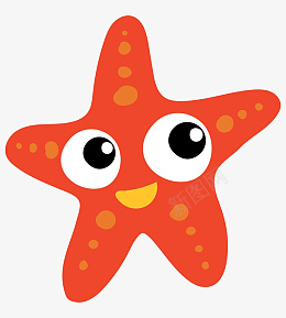 手绘卡通红色海星png免抠素材_88icon https://88icon.com 手绘卡通红色海星 手绘 卡通 红色海星