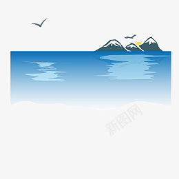面朝大海卡通矢量场景图png免抠素材_88icon https://88icon.com 蓝天白云 面朝大海 矢量图 ai 夕阳 大海 山水 旅游 旅行 日升 海洋 海边 海鸥 看海