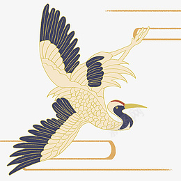 国潮仙鹤天空飞翔图psd免抠素材_88icon https://88icon.com 国潮 仙鹤 艺术设计 美术 创意
