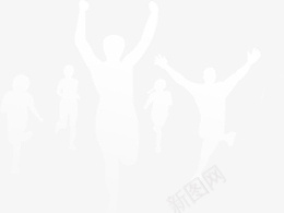 人物奔跑剪影png免抠素材_88icon https://88icon.com 人物 奔跑 一群人 剪影