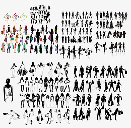 购物人物剪影素材ai免抠素材_88icon https://88icon.com 购物人物剪影素材 商业剪影 剪影 人物剪影