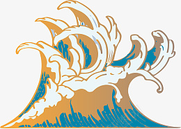 梦幻唯美国潮浪花浪打浪png免抠素材_88icon https://88icon.com 唯美 国潮 浪花 海洋 插画 手绘