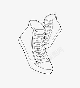简单线稿板鞋png免抠素材_88icon https://88icon.com 板鞋 线稿 运动鞋 白鞋