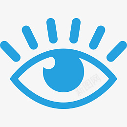 简笔画眼睛轮廓png免抠素材_88icon https://88icon.com 简笔画 眼睛 卡通 蓝色