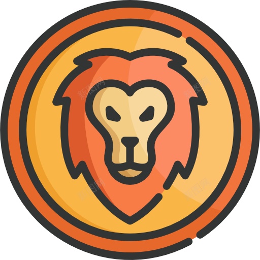 黄道第五宫狮子宫png免抠素材_88icon https://88icon.com 狮子宫 黄道第五宫