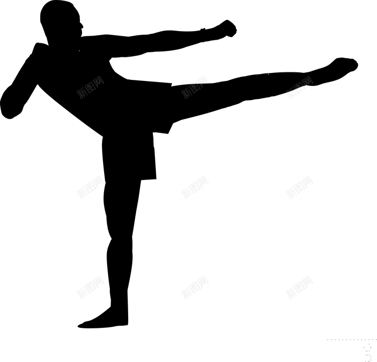 踢拳自由搏击png免抠素材_88icon https://88icon.com 自由搏击 踢拳