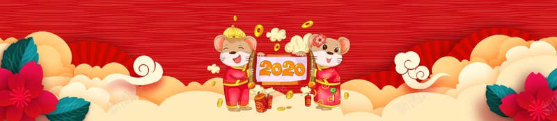 春节鼠年祥云灯笼2020jpg设计背景_88icon https://88icon.com 2020 新图网 春节 灯笼 祥云 鼠年