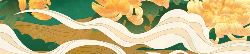 秋天立秋树枝花朵祥云psd设计背景_88icon https://88icon.com 树枝 祥云 秋天 立秋 花朵
