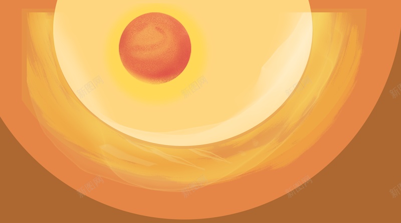 国潮风插画背景月亮太阳分层psd设计背景_88icon https://88icon.com 分层 国潮风 插画 月亮太阳 背景