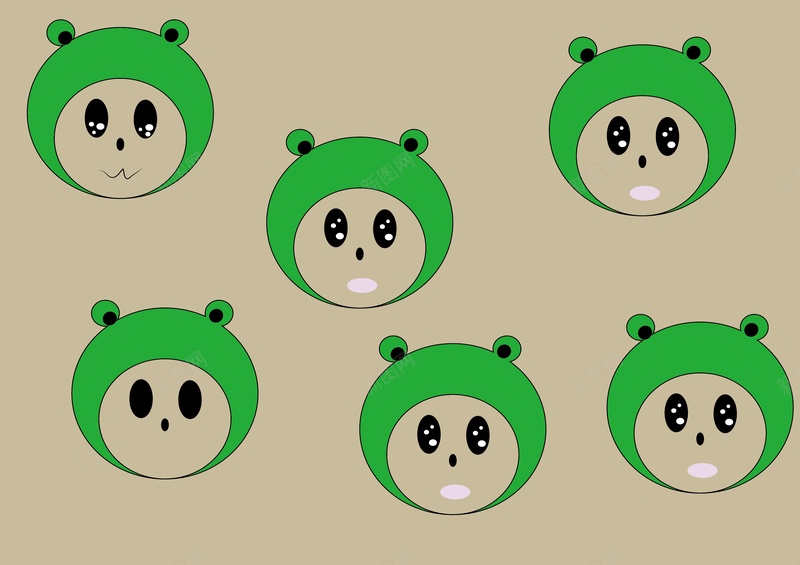 绿色的卡通小跳蛙jpg设计背景_88icon https://88icon.com 可爱 娃娃 绿色 背景 跳蛙