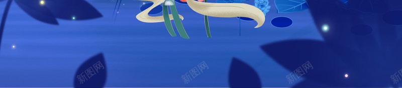 夏天立夏二十四节气荷花月亮psd设计背景_88icon https://88icon.com 二十四节气 夏天 月亮 立夏 荷花