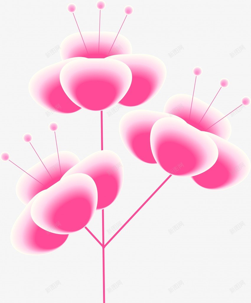 高清渐变矢量花朵png免抠素材_88icon https://88icon.com 高清 渐变 矢量 花朵