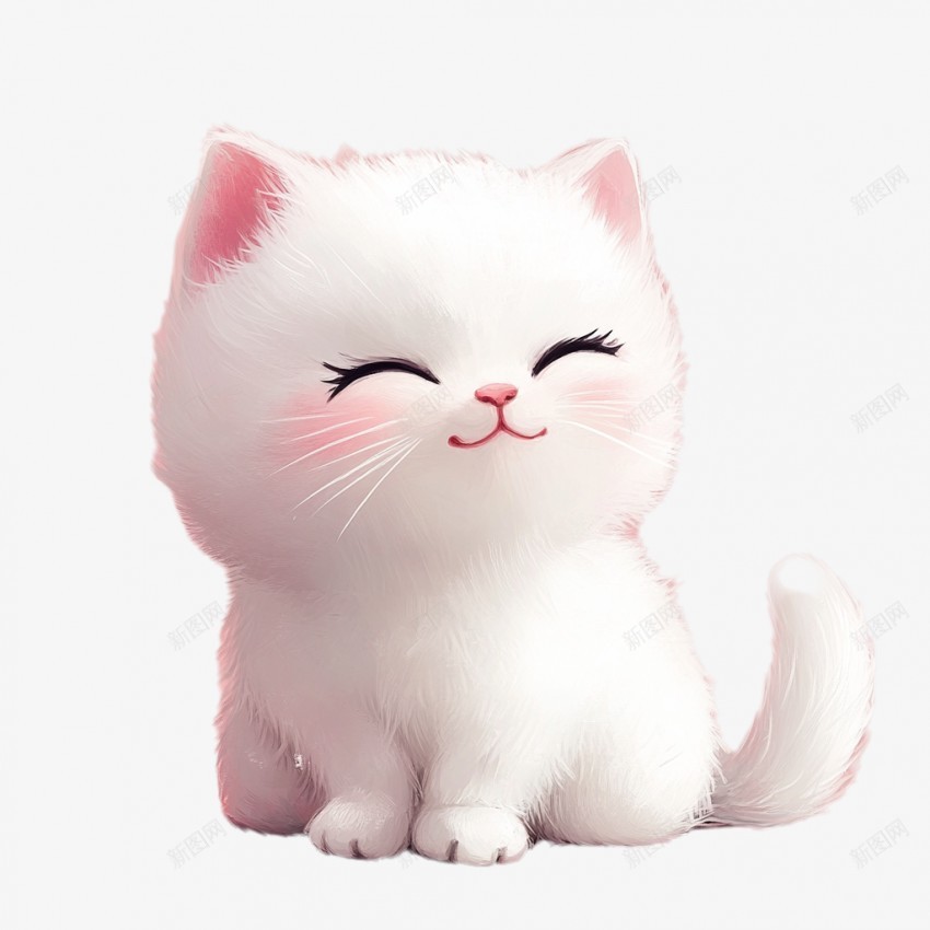 卡通动物小花猫png免抠素材_88icon https://88icon.com 免抠 卡通动物 精美图案 宠物猫 粉色 爱心 呆萌 小猫 微笑猫咪 装饰 猫元素