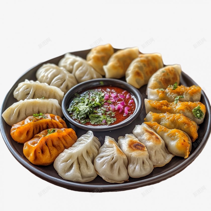 煎饺png免抠素材_88icon https://88icon.com 一盘饺子 冬至饺子 小角子、 扁食、好吃 早点 春节饺子 水 煎饺 煮饺、 美味 美食 肉馅食物 蒜泥配料 蒸饺、、煎饺、醋麻油蘸料 薄皮大馅 饺子