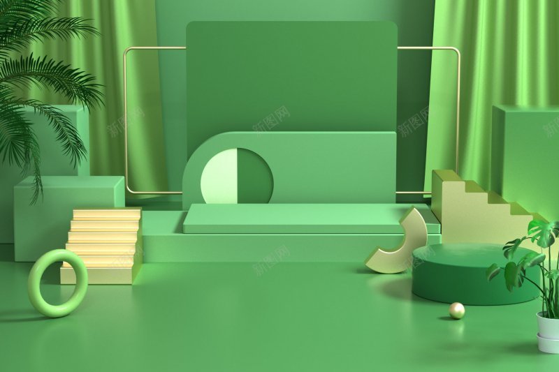 c4d海报背景绿色bannerjpg设计背景_88icon https://88icon.com banner背景 c4d海报背景绿色