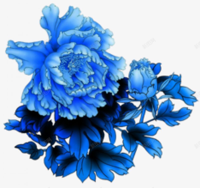 转载牡丹荷花手绘工笔水墨png免抠素材_88icon https://88icon.com 工笔 手绘 水墨 荷花 转载牡丹