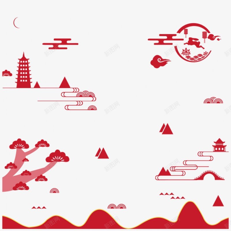 中国风插画卡通字幕平面对话框字幕条卡通手绘png免抠素材_88icon https://88icon.com 中国风插画