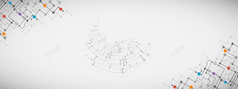 白色科技线条背景图内存高banner背景jpg设计背景_88icon https://88icon.com banner背景 内存高 白色科技线条背景图