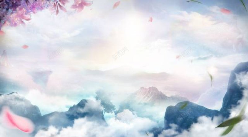 仙侠游戏banner背景图其他jpg设计背景_88icon https://88icon.com 其他