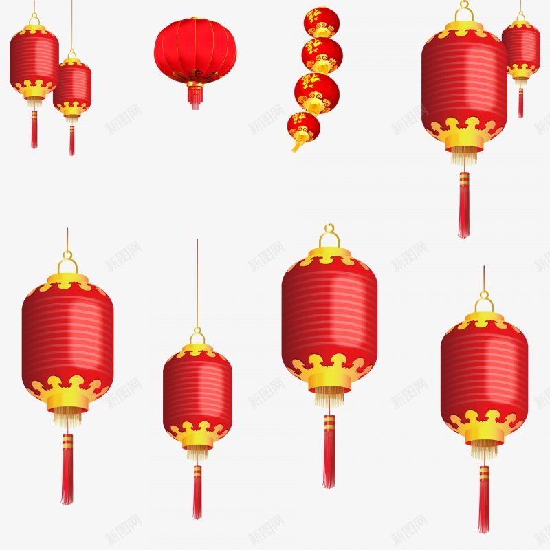 灯笼春节新年年货节元宵节喜庆png免抠素材_88icon https://88icon.com 元宵节 喜庆 年货节 新年 春节 灯笼