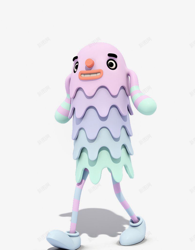 卡通人偶漂浮物png免抠素材_88icon https://88icon.com 卡通 人偶 浅紫 漂浮物