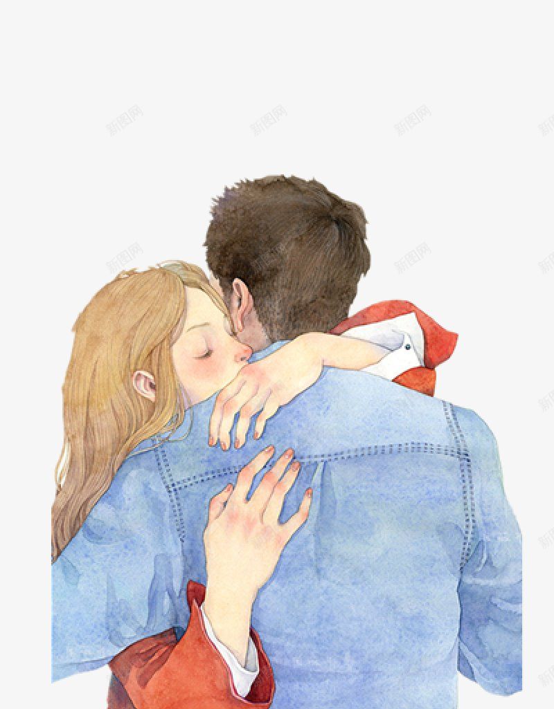 手绘情侣插画PNS透明底png免抠素材_88icon https://88icon.com PNS透明底 情侣插画 手绘