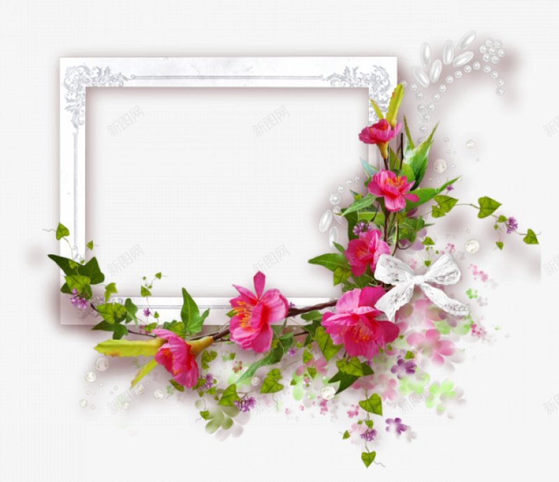 漂亮的花环相框类相框png免抠素材_88icon https://88icon.com 漂亮的花环相框类 相框