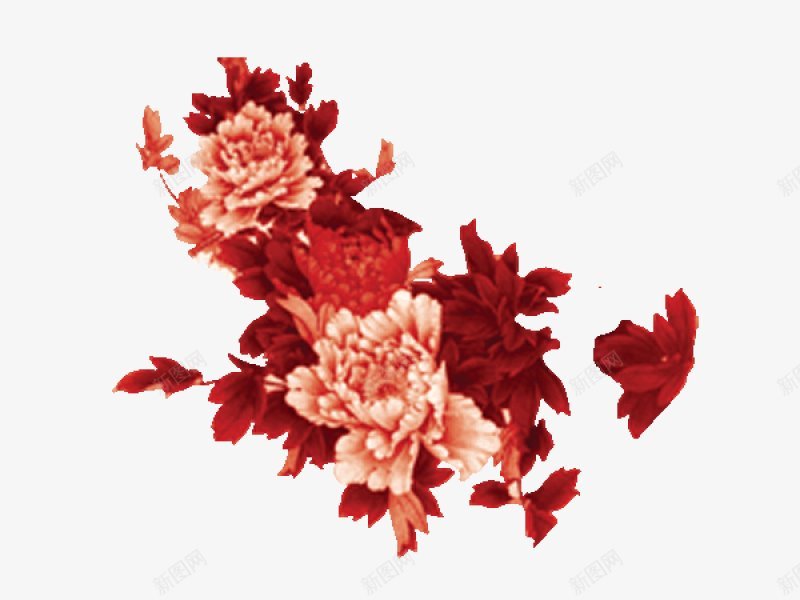 图牡丹花手绘工笔水墨png免抠素材_88icon https://88icon.com 图牡丹花 工笔 手绘 水墨
