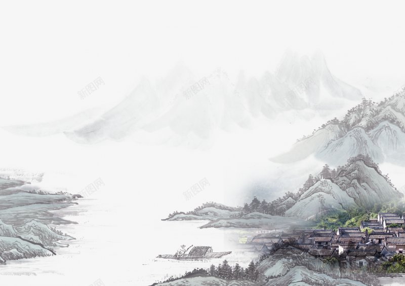 中国风水墨山水透明中国风水墨风红色黑色蓝色黑金黑金png免抠素材_88icon https://88icon.com 24节气 中国风水墨山水透明 中国风水墨风红色 二十四节气 儿童 情人节 母亲节 蓝色 黑色 黑金