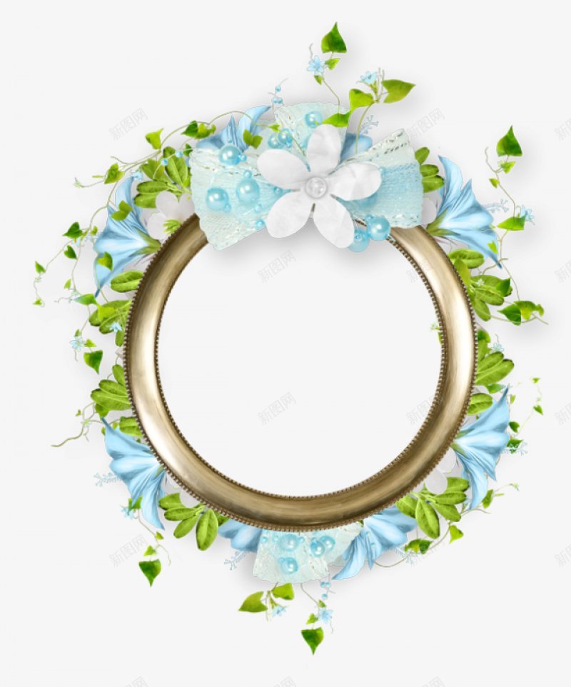 漂亮的花环相框类相框png免抠素材_88icon https://88icon.com 漂亮的花环相框类 相框