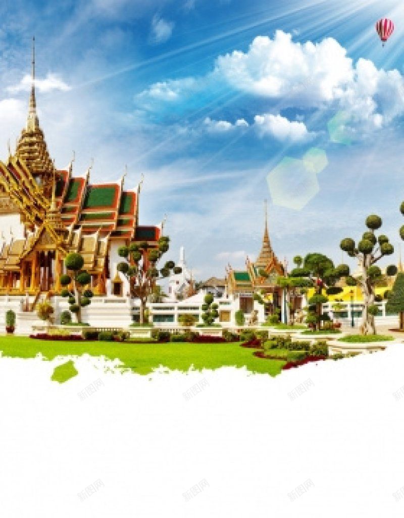 泰国旅游产品广告海报免费H5jpg设计背景_88icon https://88icon.com 免费H5 泰国旅游产品广告海报