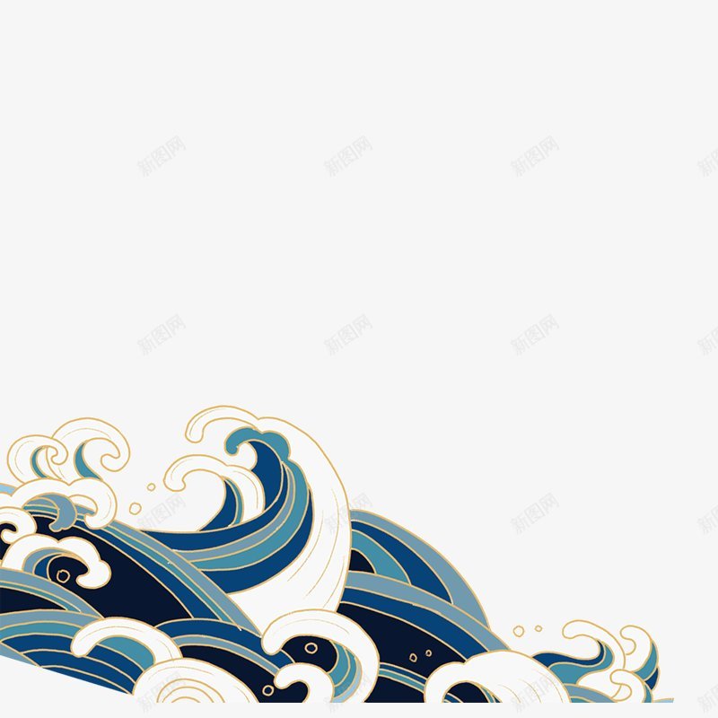 国潮风祥云浪卡通字幕平面对话框字幕条卡通手绘png免抠素材_88icon https://88icon.com 国潮风祥云浪