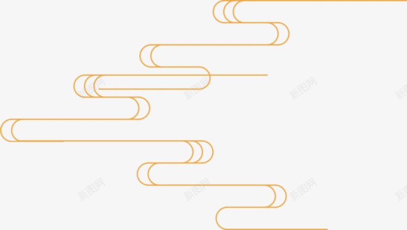 古典祥云云纹装饰中式金色花纹透明png免抠素材_88icon https://88icon.com 透明